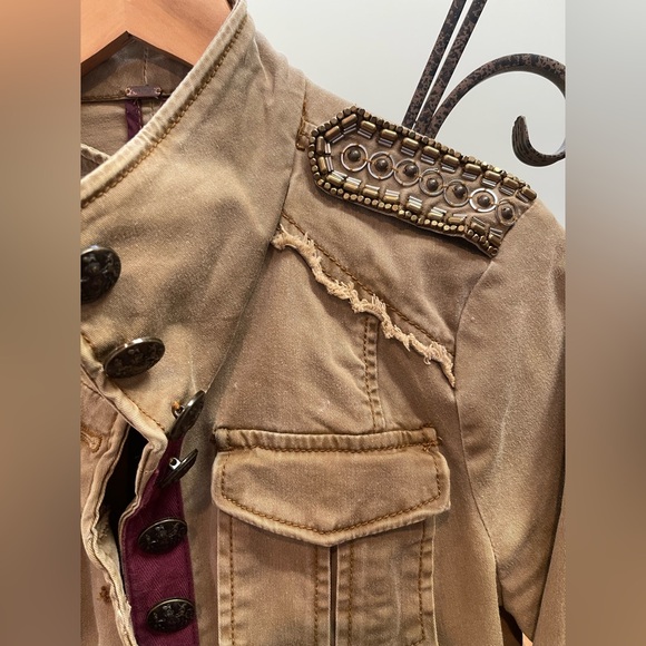 Free People Shrunken Military Jacket - Picture 6 of 11